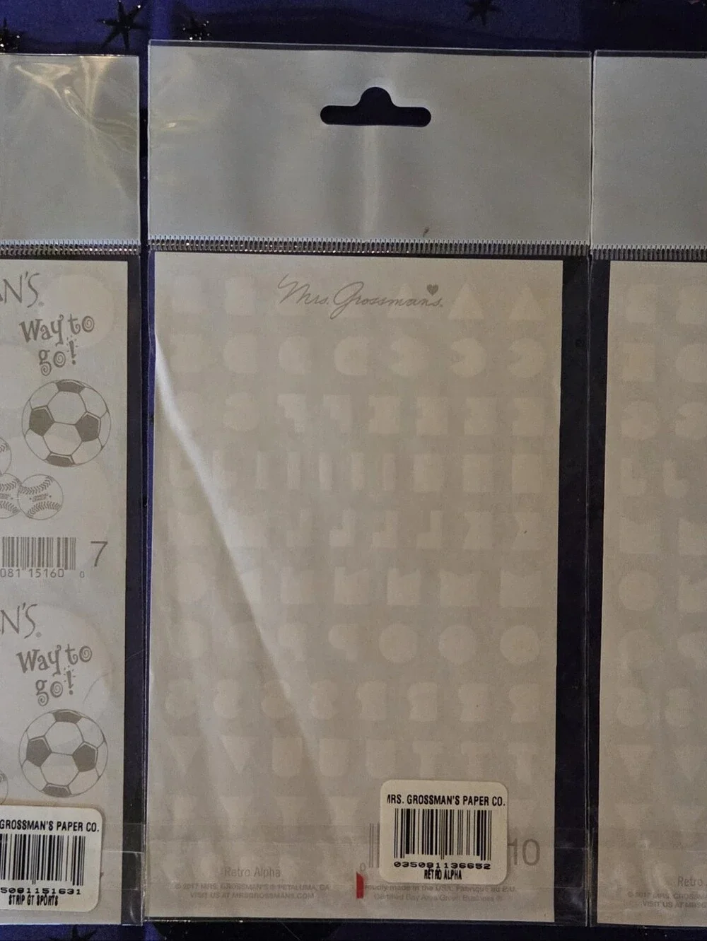 Vintage Mrs Grossmans Sticker Packs Lot Deadstock Unopened 13 Total Packs